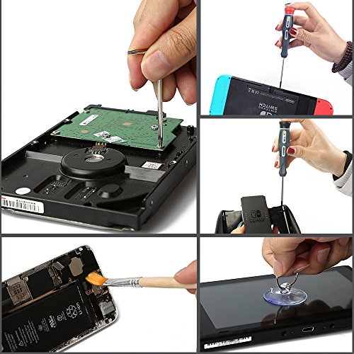 E·Durabl Triwing Screwdriver for Nintendo, 11 in 1 Precision Screwdriver Repair Tool Kit for New 3DS Nintendo Wii/Wii U/NES/SNES/DS Lite/GBA/Gamecube Sega Master/Genesis/32x Consoles