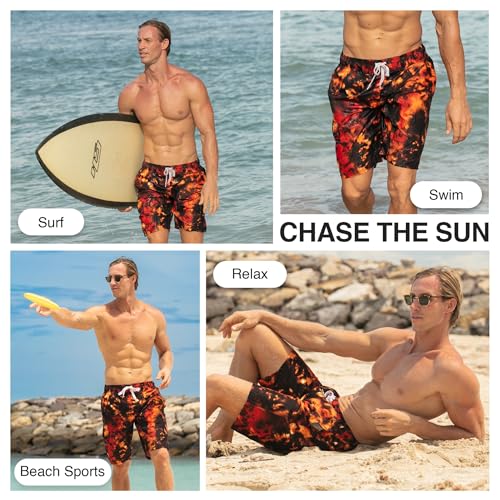 Image of Kanu Surf Men's Big Viper Extended Size Stripe Swim Trunk