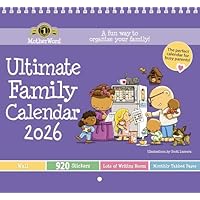 2026 MotherWord Ultimate Family Calendar, 16-Month Family Planner, Sept 2025-Dec 2026, English, Tabbed Wall Version, 12" x 21.5" (DDTB112826)
