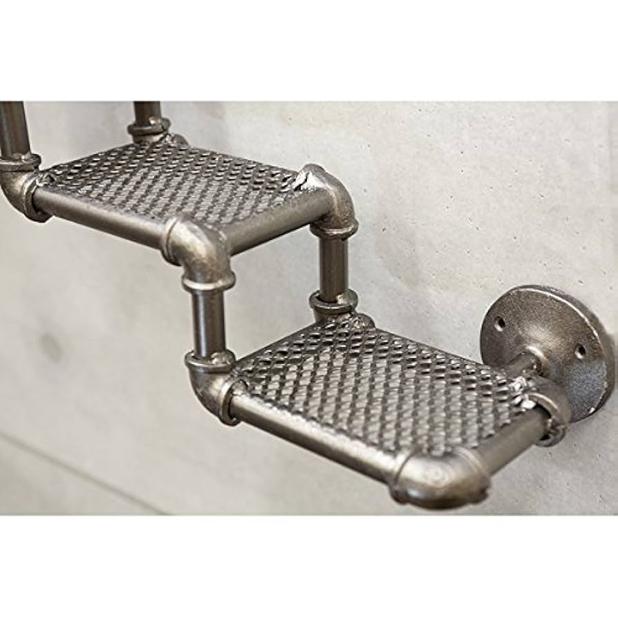 インダストリアル ガスパイプ メタル 3段 シェルフ/321 ガレージ 収納 Amazon｜インダストリアル ガスパイプ メタル 3段 シェルフ（GAS