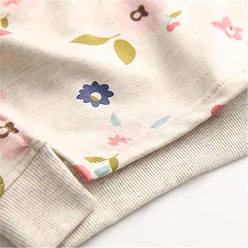 LittleSpring キッズ トレーナー 女の子 スウェット トップ