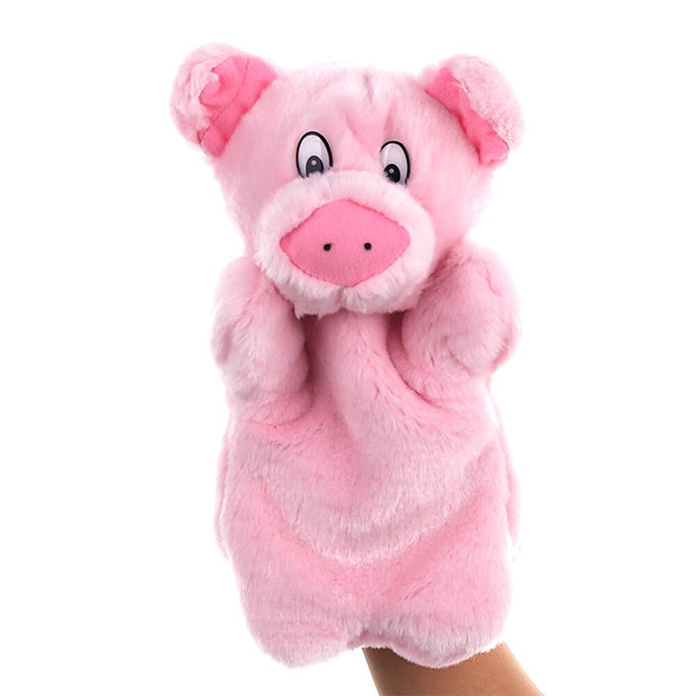 LICHENGTAI Marionnettes à Main Animaux pour Enfant, Jouets Animaux en Peluche Douce, Marionnettes Animaux De Théâtre Interactif Marionnettes à Main Jeu De RôLe pour Garçons Et Filles - 2
