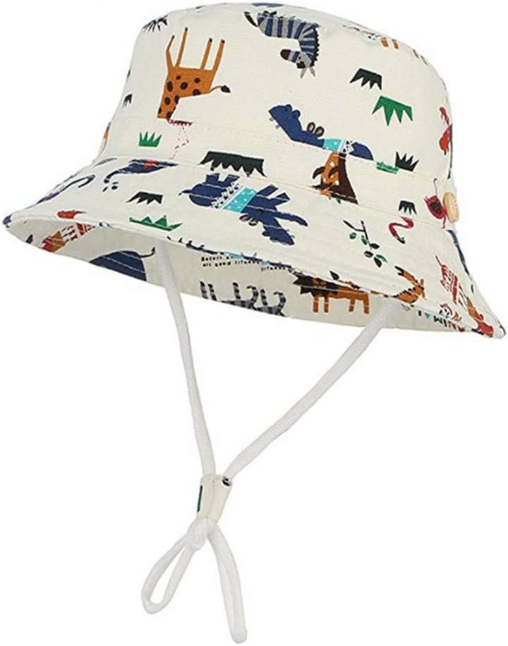 Baby Sun Hat Newborn Infant Toddler Baby Boys UPF 50+ Sun Protection Hat Kids Boys Summer Beach Bucket Hat