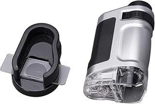 XuuSHA Acessórios de microscópio digital portátil mini microscópio portátil com luz LED 20 x 40 x microscópio de ampliação de zoom