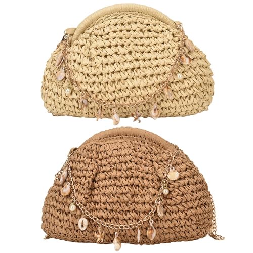 Sac en paille tissée à la main et cabas chic au style rétro bohème d'exception