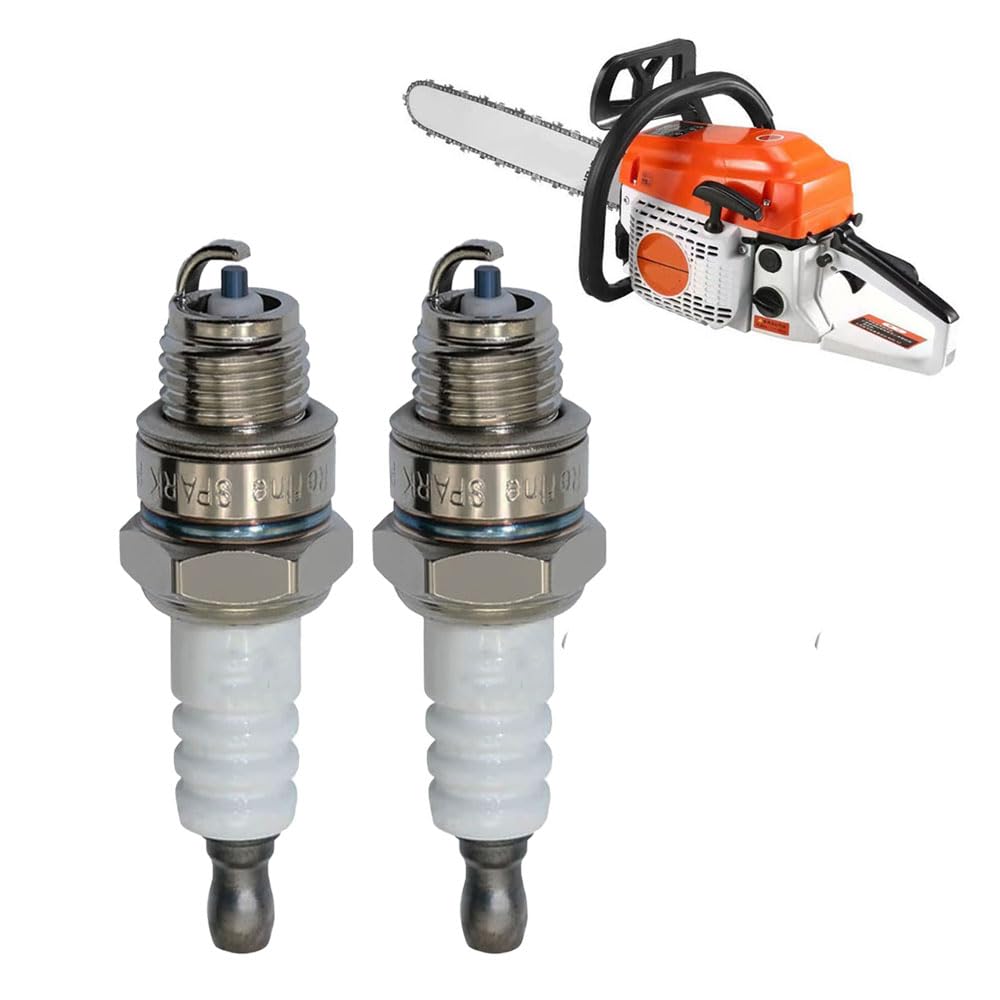 MLD 2pcs Spark Plug Replacement For 5800 58CC Chainsaw Machine Spare Parts Chainsaw Lawnmower Engines SPK-101 (Material-ceramic) 2Pcs-image-48