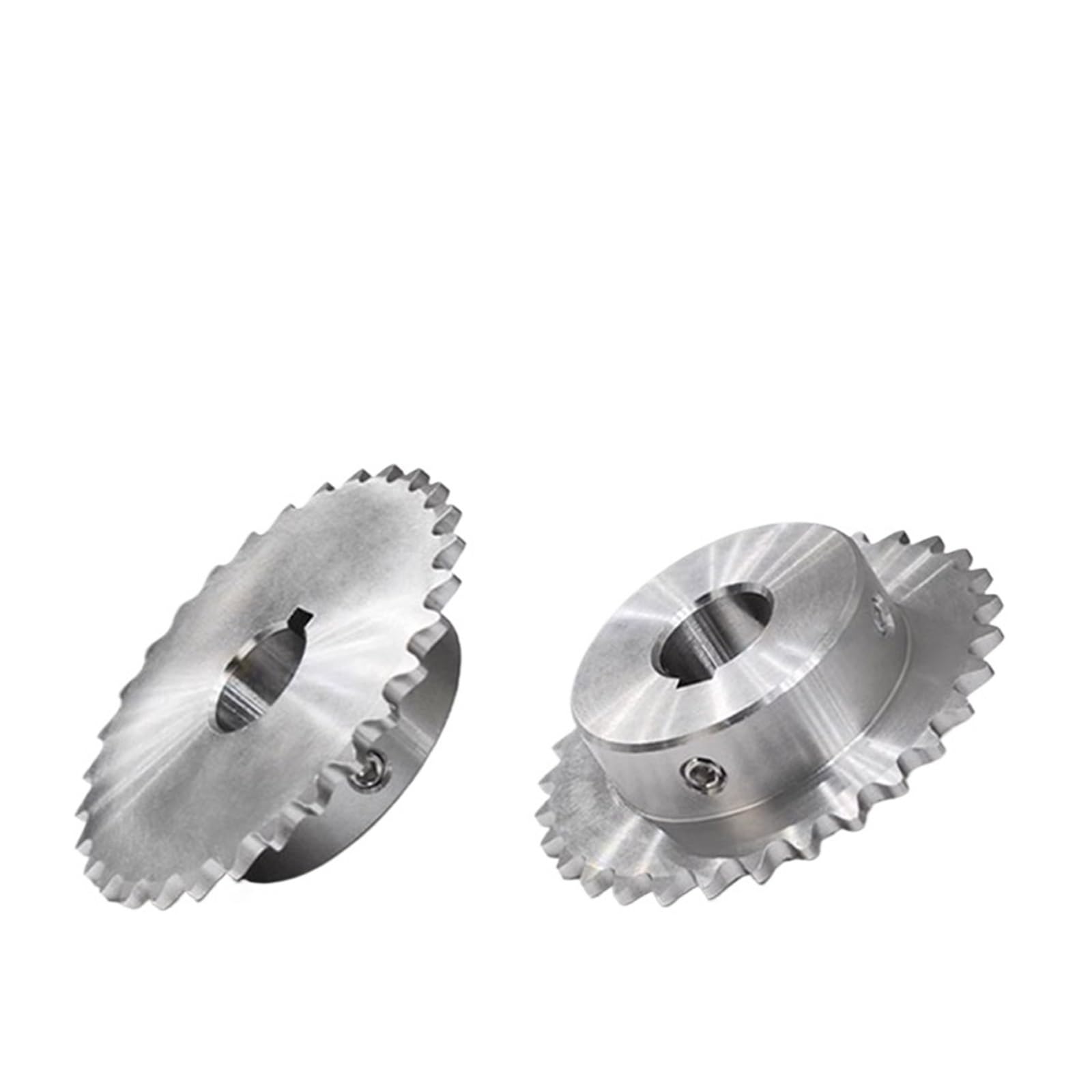 Piñón de Cadena de Rodillos 1 piñón de transmisión industrial de acero inoxidable 04C 304 de 32-40 dientes, diámetro interior de 8, 10, 12 y 14-25 mm.(22mm(keyway 6x2.8mm),35 Teeth)