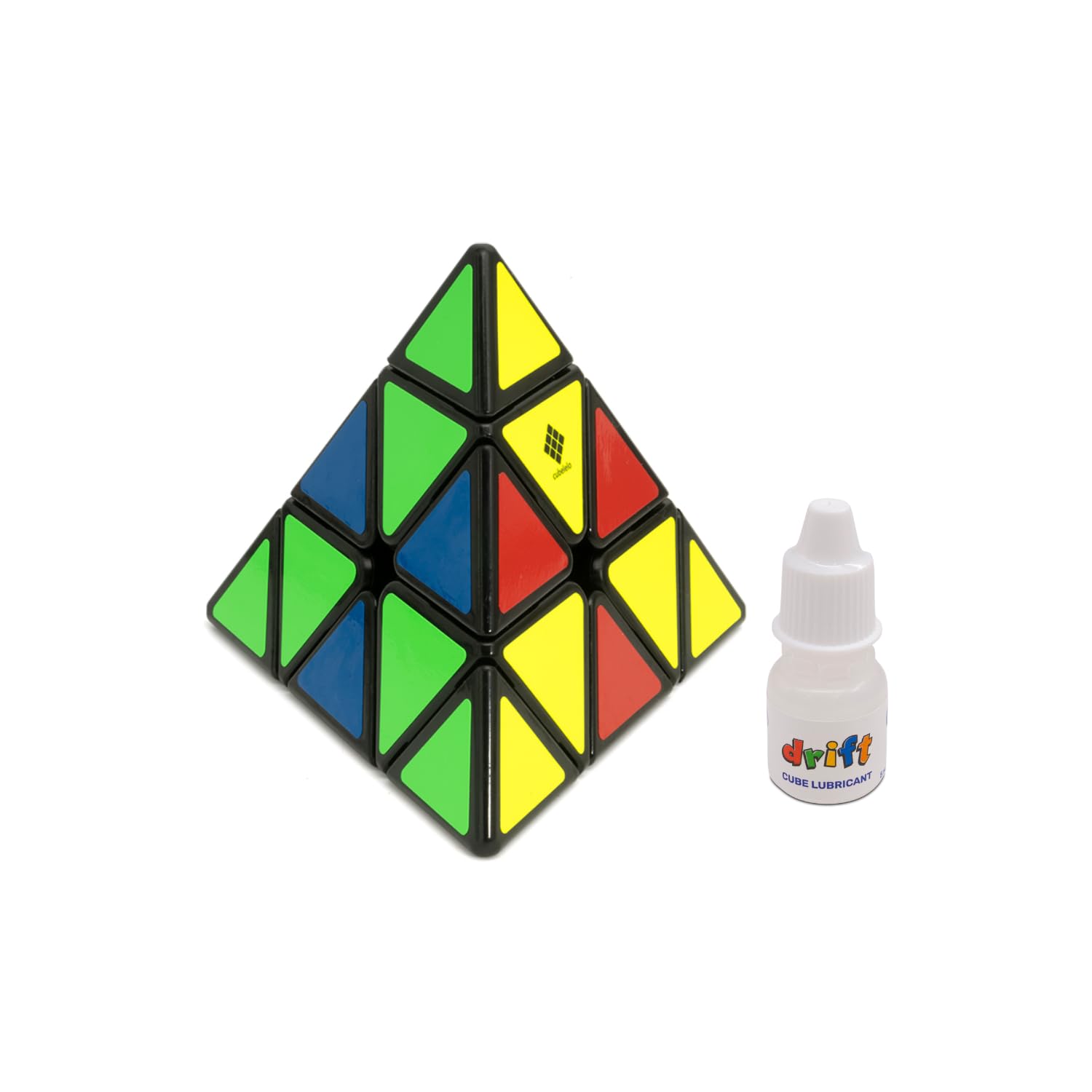 Cubelelo Drift Pyraminx Black and Cube Lube Combo | High-Performance Pyramid Speed Cube | Smooth Turning & Adjustable Tension | Ideal for All Ages | Perfect for Training & Competitive Cubing (B0CVL6T3H3) Amazon Price History, Amazon Price Tracker