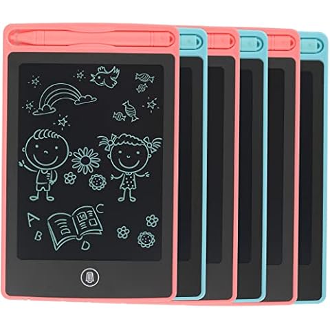 6 Pieces LCD Writing Tablet for Kids, 6.5 Inch Drawing Board Doodle Scribbler Board for 3-6 Years Old Girls Boys, Erasable Electronic Painting Learning Pads, Prizes for Kids Classroom Cover