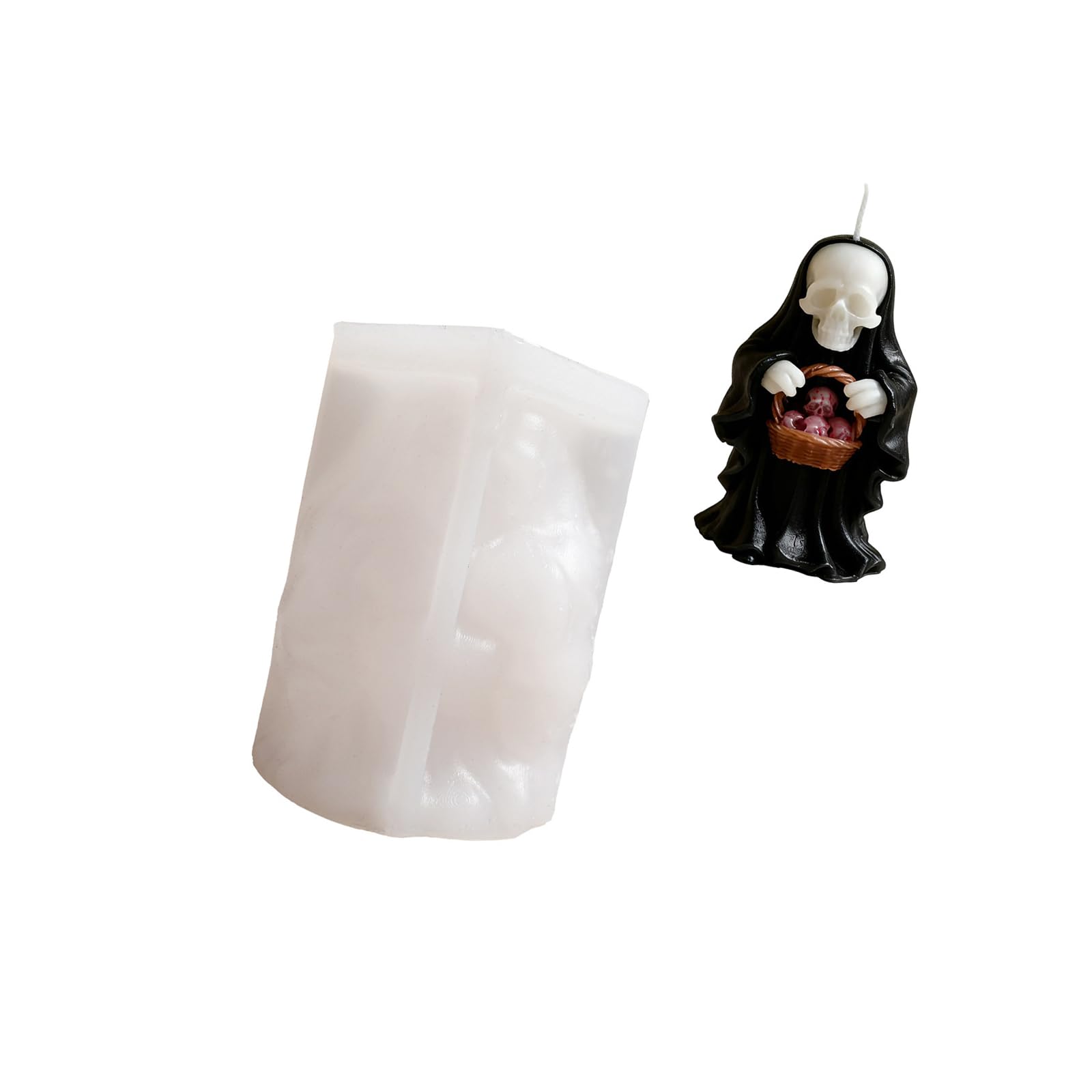 Shntig Skull Silicone for Halloweens Craft Flexible Designs Making Artistics Decoration and Party Projects Food Grade Silicone