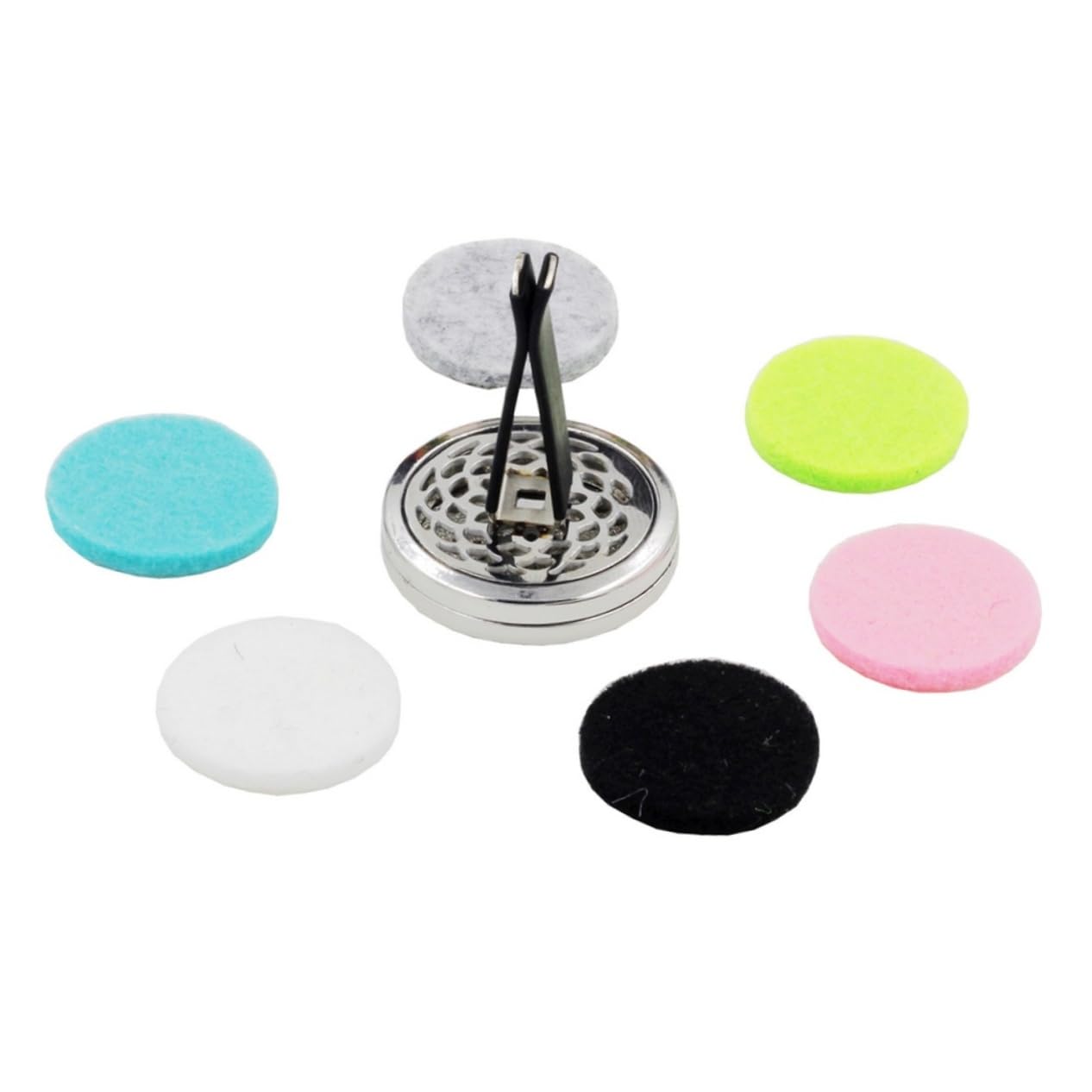 3stücke Car Fragrance Diffuser Vent Clip Multifunktionaler Aromatherapie Diffusor Für Auto Büro Und Zuhause Mit Nachfüllpads Zufällige Farbe Liebe Duftklammer Langlebigem