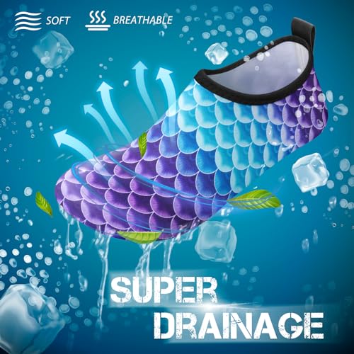 Image of SIMARI Water Shoes for Women Men Swim Aqua Socks Beach Pool Essentials Barefoot Surf River Boat Kayak Sea Yoga Sand Exercise Sport Accessories Breathable Quick-Dry Adult Youth Kid Size SWS001