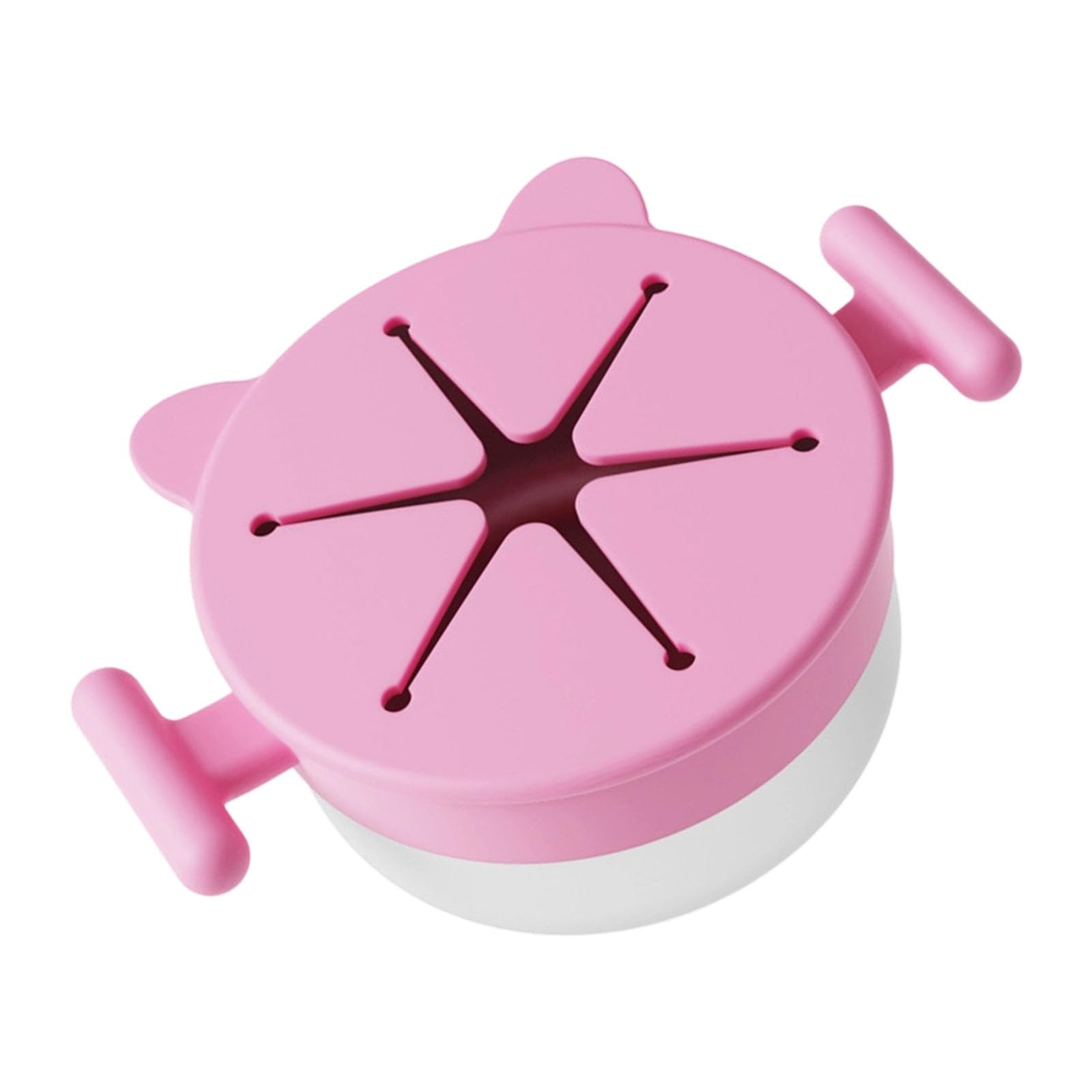 Kalttoy Food Grade Stainless Steel Snacks Bowl Detachable Spill Cover for Outdoor Activity Spill Bowl