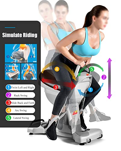 Image of Electric Horse Riding Simulator - Abdominal Fitness Exercise Machine, LCD Display - Horse Riding & Abdominal Exercise
