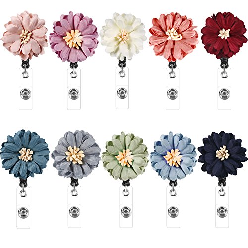 Boao Retractable Badge Holder with Alligator Clip, Badge Clips ID Badge Reel Clip