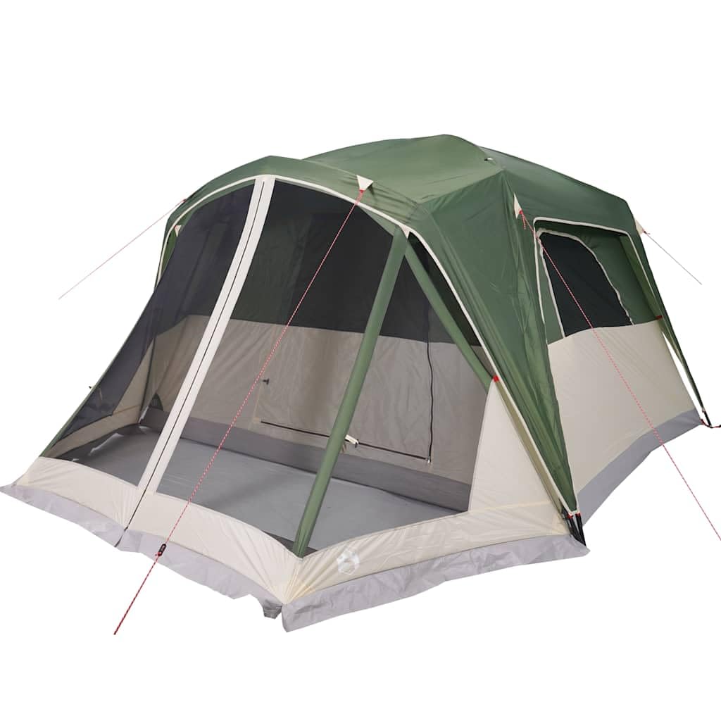 Tenda Familiare 6 Persone con Veranda, Verde