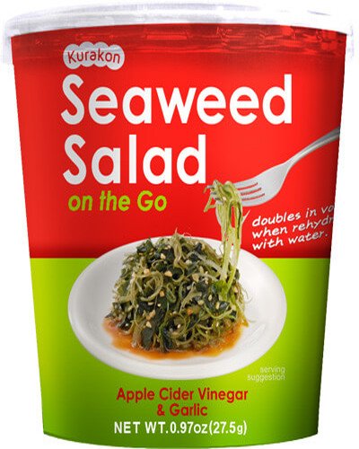 Japanese Delight Seaweed Salad On The Go, Apple Cider Vinegar & Garlic, 0.97 Ounce (Pack of 6)