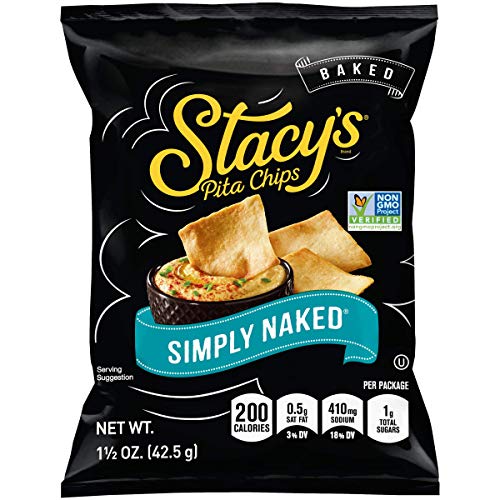 Stacy's Simply Naked Pita Chips, 1.5 Ounce Bags (Pack of 24)