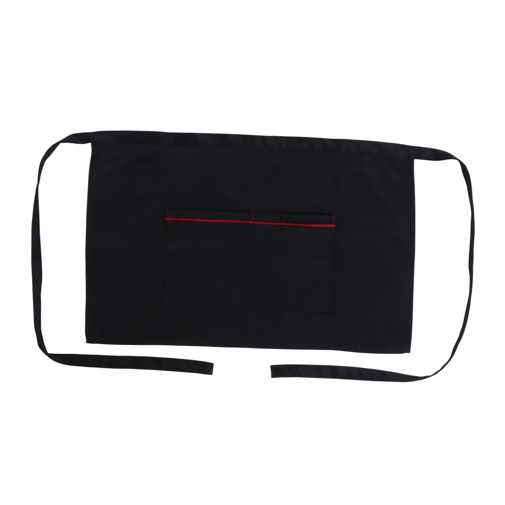 NAMOARLY Short Apron Server Waist Apron Pastry Apron Waitress Waist Apron Housework Apron Waitress Apron Stain Resistant Apron Kitchen Cooking Apron Smock Apron Black Polyester Cotton