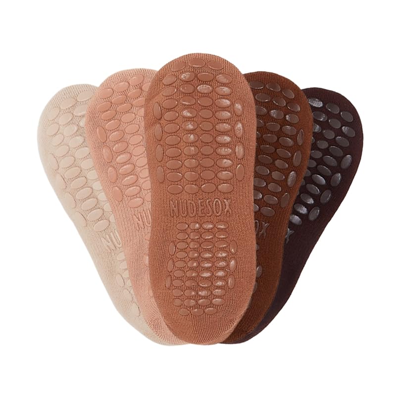 Grip Socks Womens No Show Skin Tone Socks3