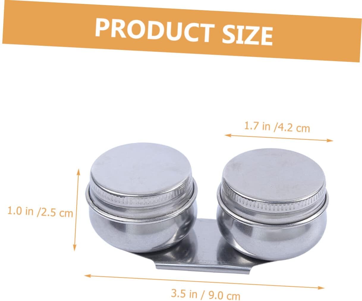 Zerodeko 2pcs Artist Paint Brush Washer Double Palette Cup Stainless Steel Palette Cup for Oil Painting
