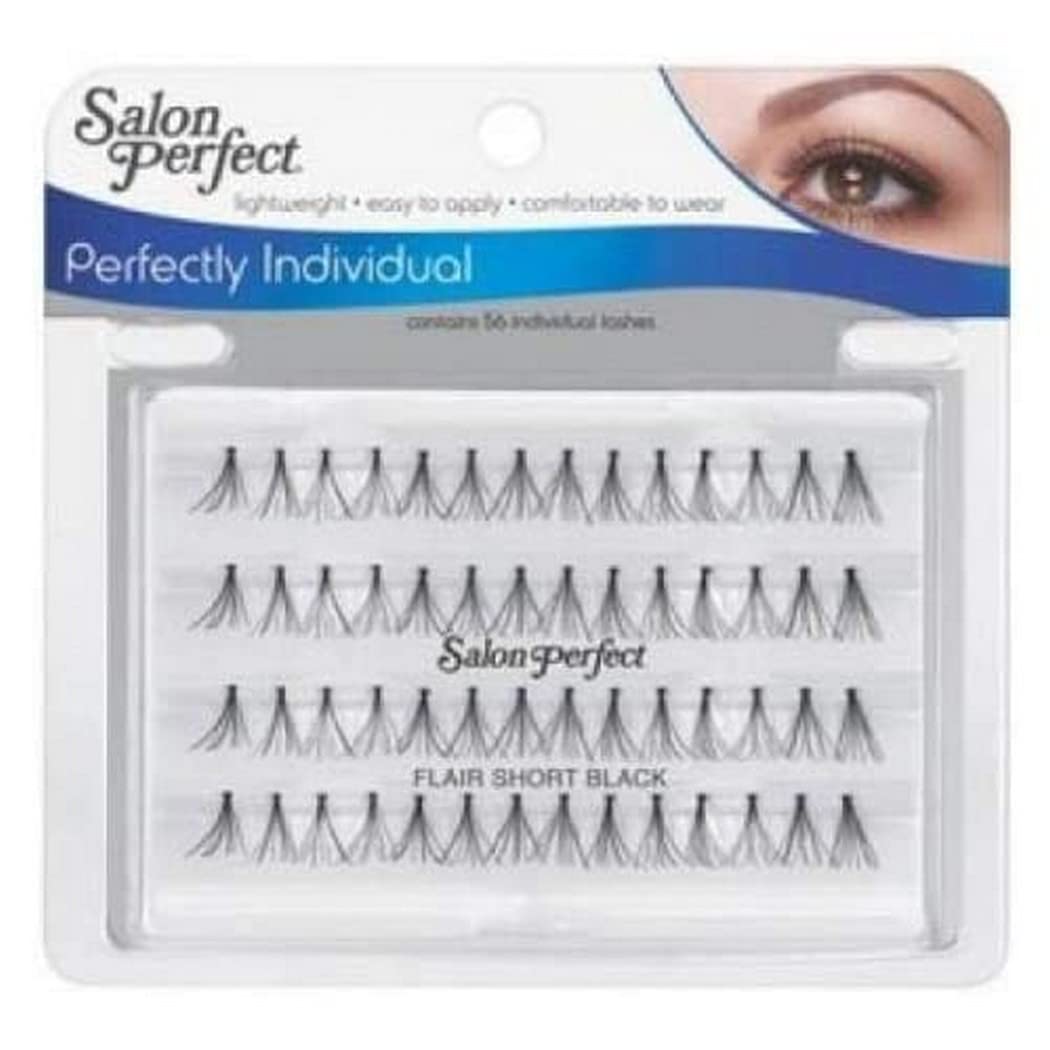 Salon Perfect Custom-Eyes Short Flares Individual Eyelash, Black