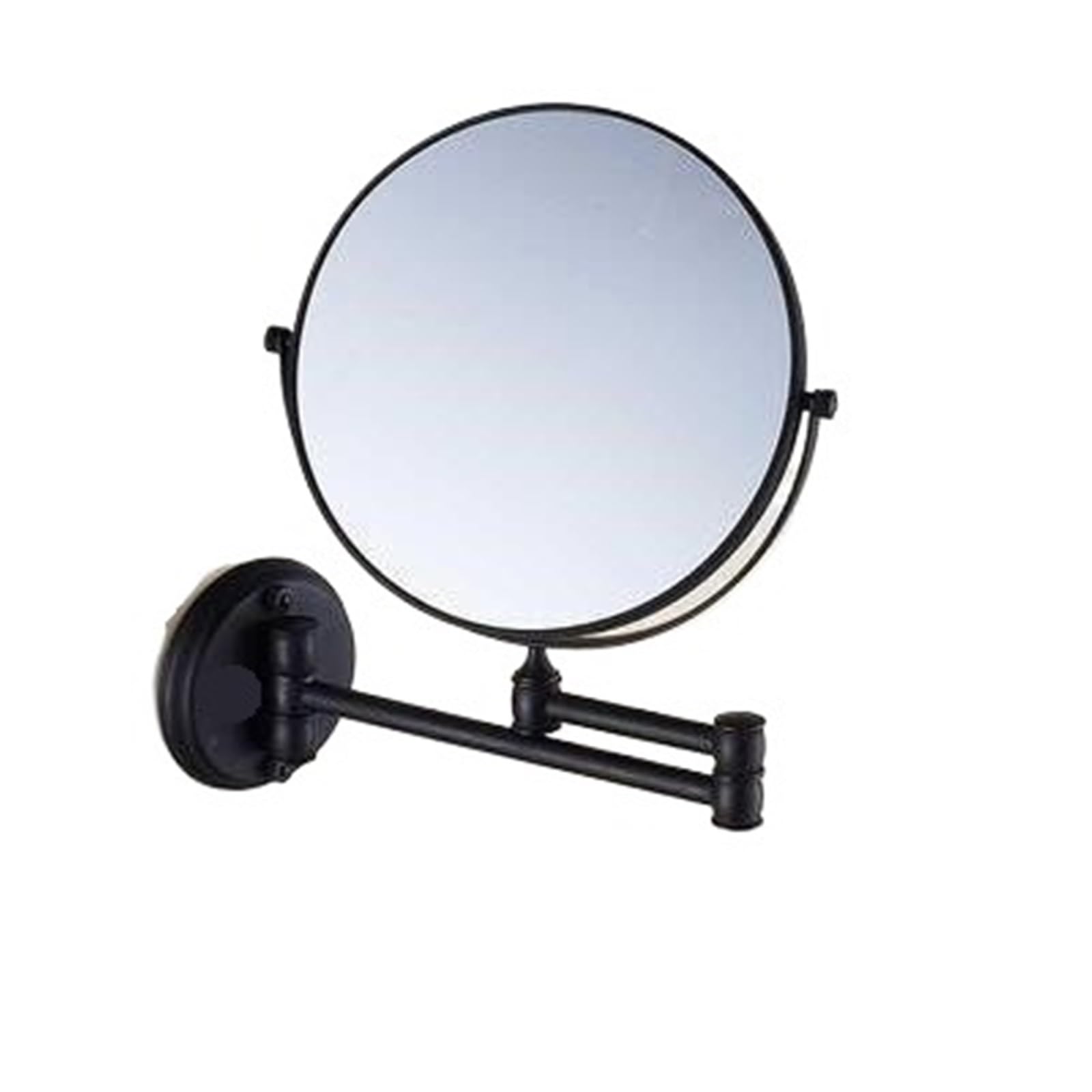 KTMBOHU Bathroom Toilet Wall-mounted Telescopic Folding Double-sided Magnifying Makeup Mirror