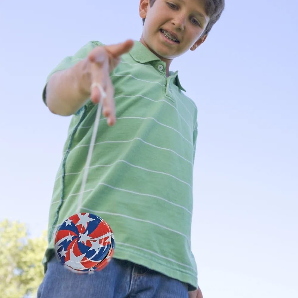Fun Express - Patriotic YO-Yos for Fourth of July - Toys - Value Toys - Yo - Yos - Fourth of July - 12 Pieces