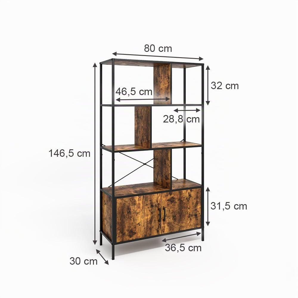Vicco Divisorio per ambienti Fyrk, Rovere rustico, 80 x 146.5 cm