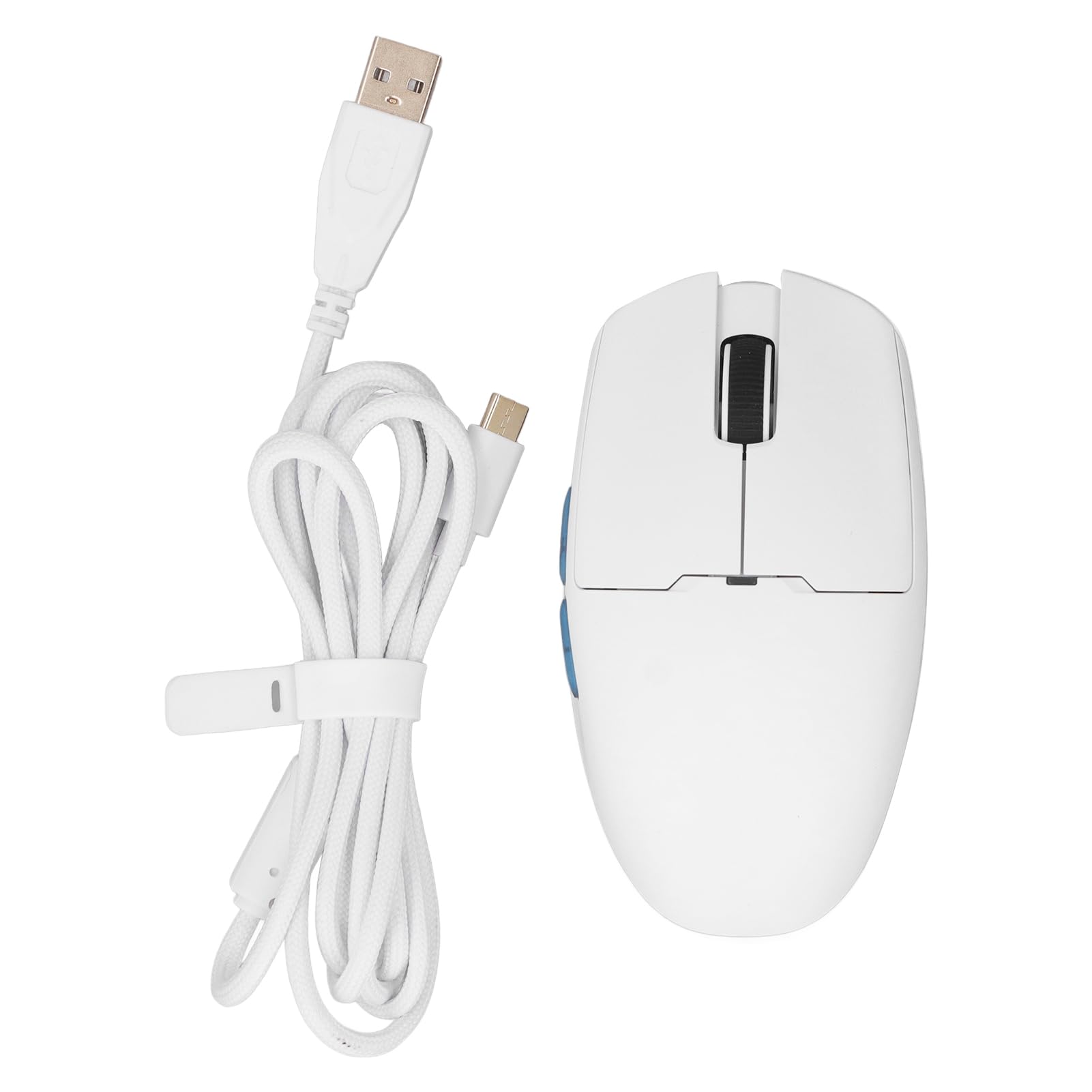 FILFEEL Bezprzewodowa Mysz do Gier, Ultralekka Konstrukcja, ładowalna Mysz do Gier 2,4G 400 800 1600 3200 6400 26000 DPI do Laptopa z 80 Milionami kliknięć