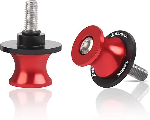 BAIONE 2 carretes de brazo oscilante para motocicleta, universales para todos los brazos oscilantes M6-0.049 x 0.236in, repuesto para Yamaha R1 R6