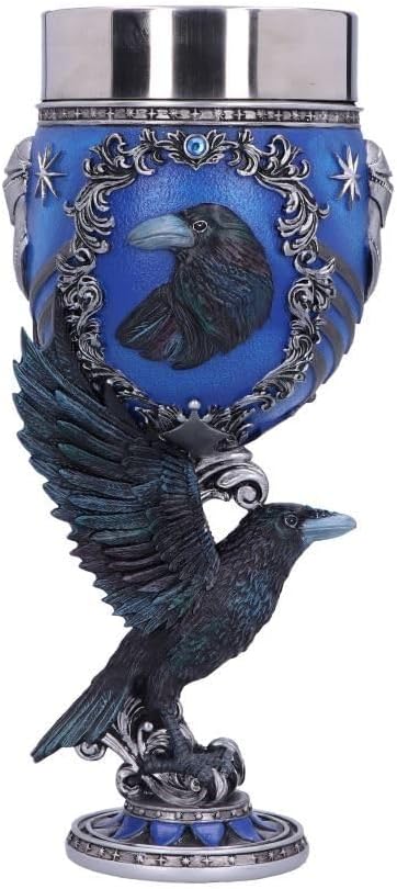 Nemesis Now Harry Potter Ravenclaw Hogwarts House Collectible Goblet, 1 Count (Pack of 1), Blue Silver,200 ml