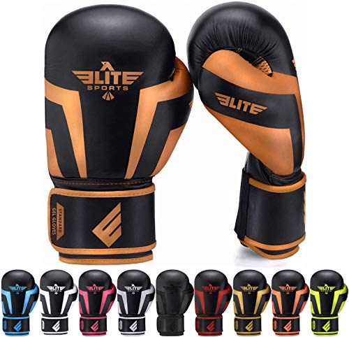Elite Sports Boxing Gloves for Men, Women, and Kids, Kickboxing Punching Bag Pair