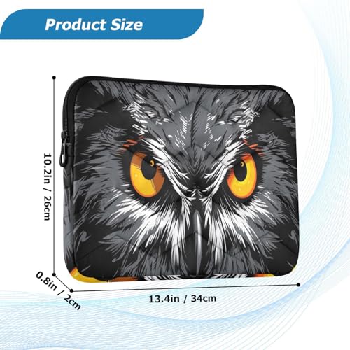 Funda para portátil de 13-14 pulgadas con diseño de búho miniatura 3