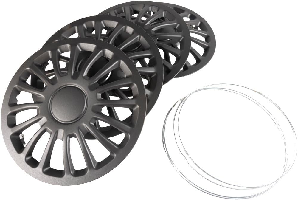Start Set copricerchi auto antracite monza 13'' 4 pezzi in ABS