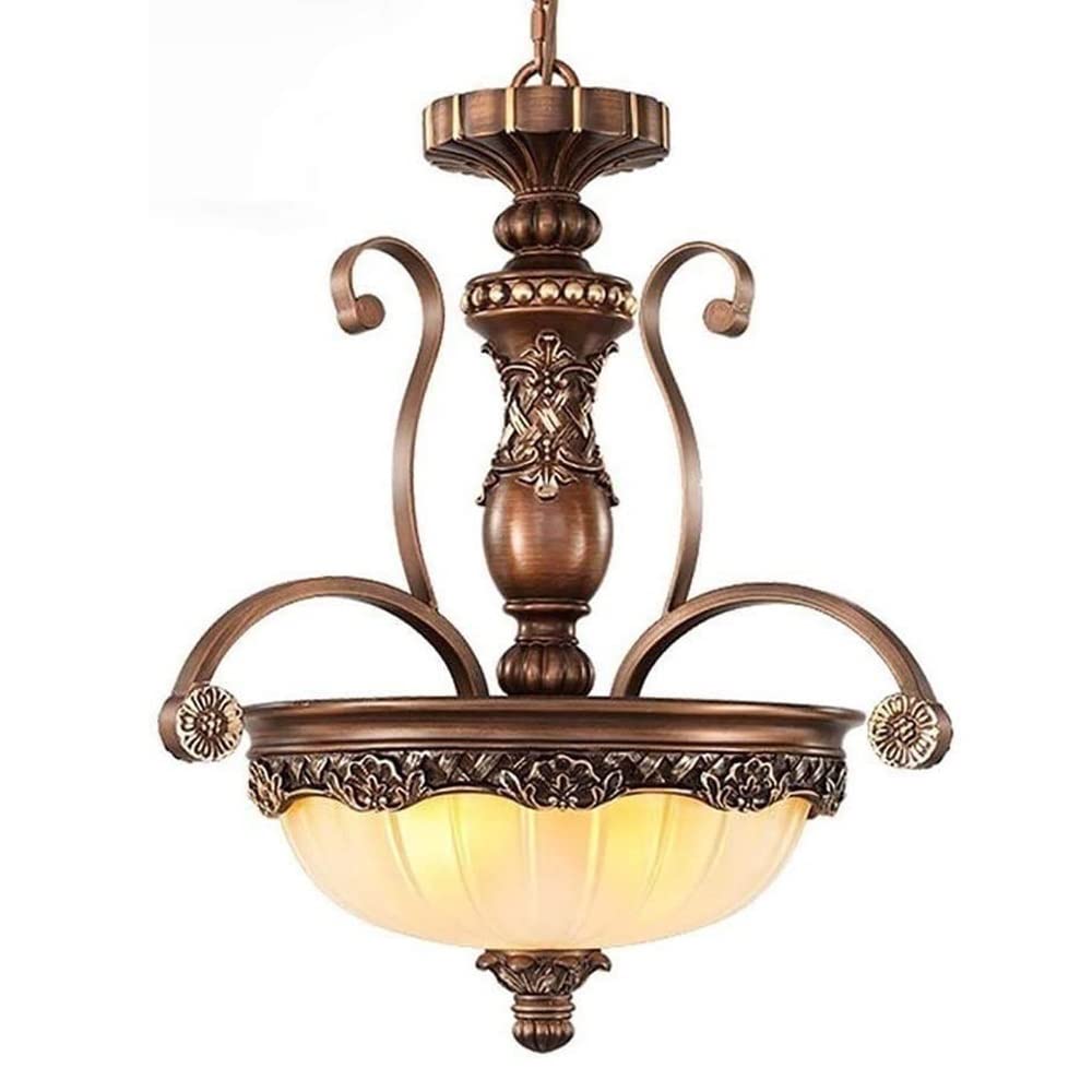 Generico Lampadario a 3 luci in resina