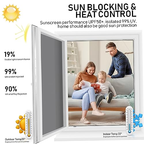 Película para ventana reflectante con privacidad y aislamiento térmico miniatura 6