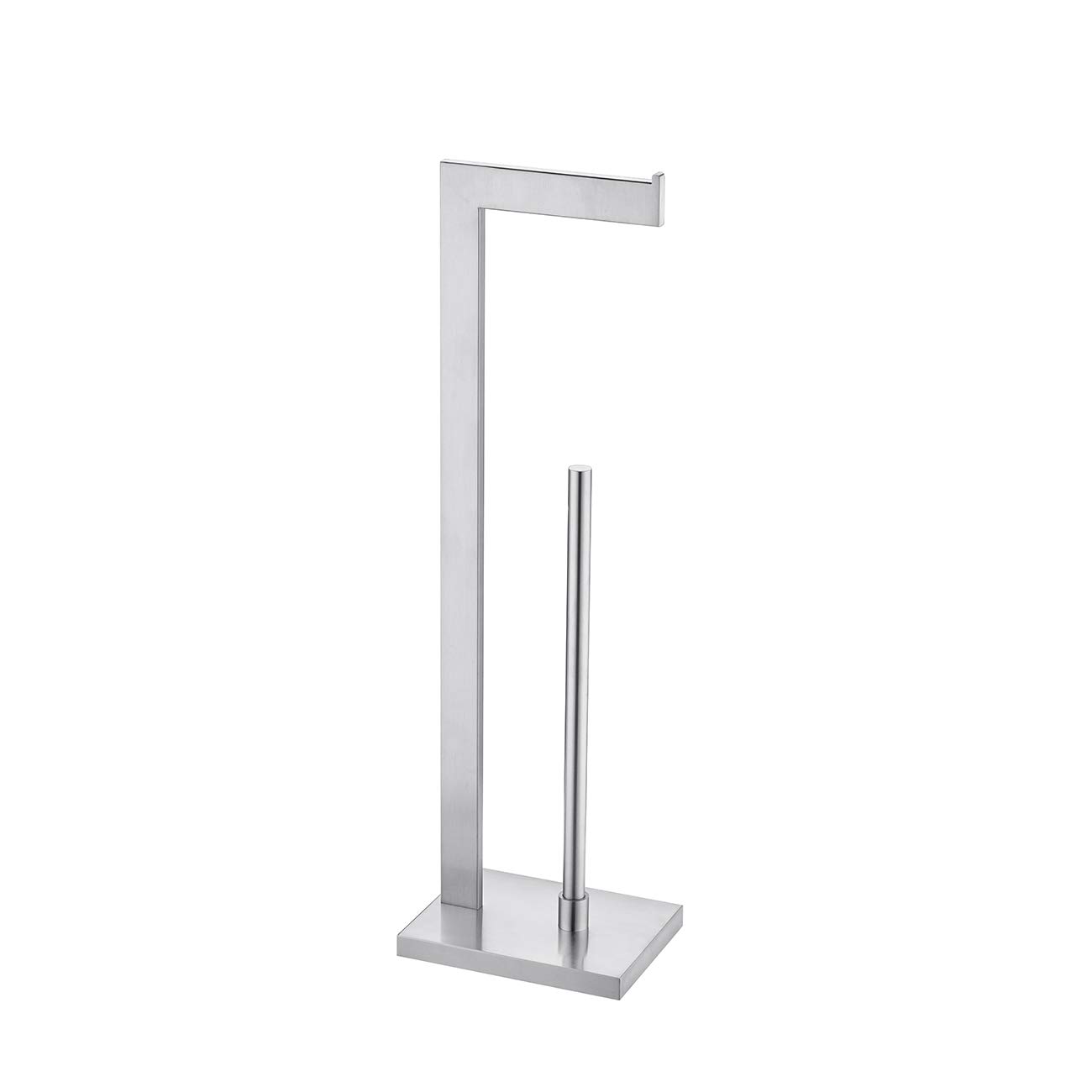 Hoooh TPS104S2-BN - Porta carta igienica autoportante in acciaio inox SUS 304 con finitura spazzolata, TPS104S2-BN