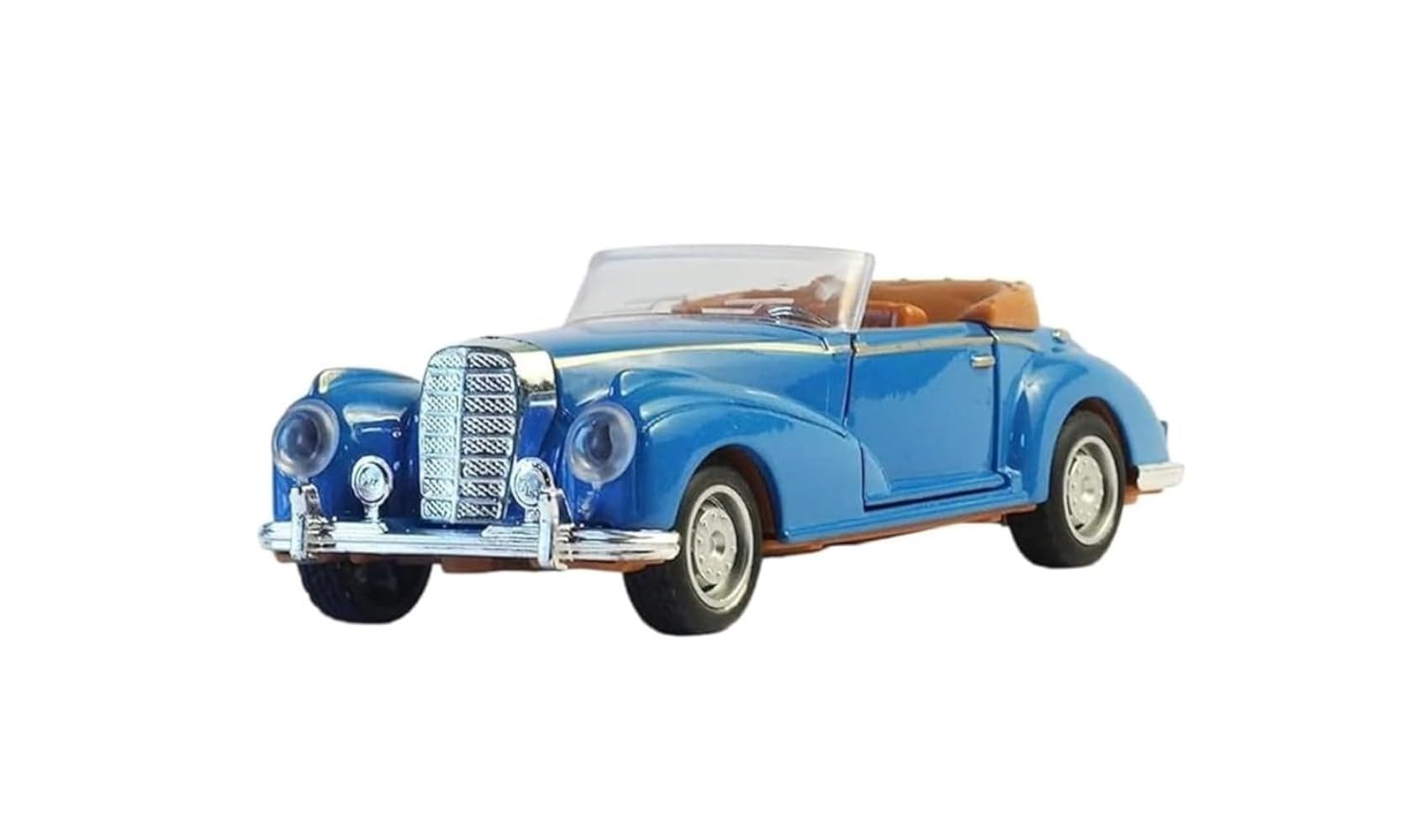 Tzoo Technology and You Classic Vintage Model Open Roof Car for Kids, Pull Back Action Racing Metal Car Toy with Openable Doors, Showpiece Collection, Ideal Gift for Kids - Multicolor (Pack of 1)