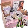 BUSHBABY Kit natural vegano para mamá y bebé, regalos de embarazo de origen ético para mamá que espera, cesta de regalo de nueva mamá para ser regadera, paquete de regalo de maternidad para mamá