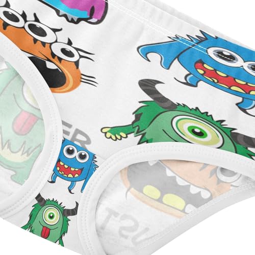 Girls' Underpants Kids Cotton Underwear Panties Briefs For Girl Age 2-8 Years Alien Specter Cartoon Pattern4