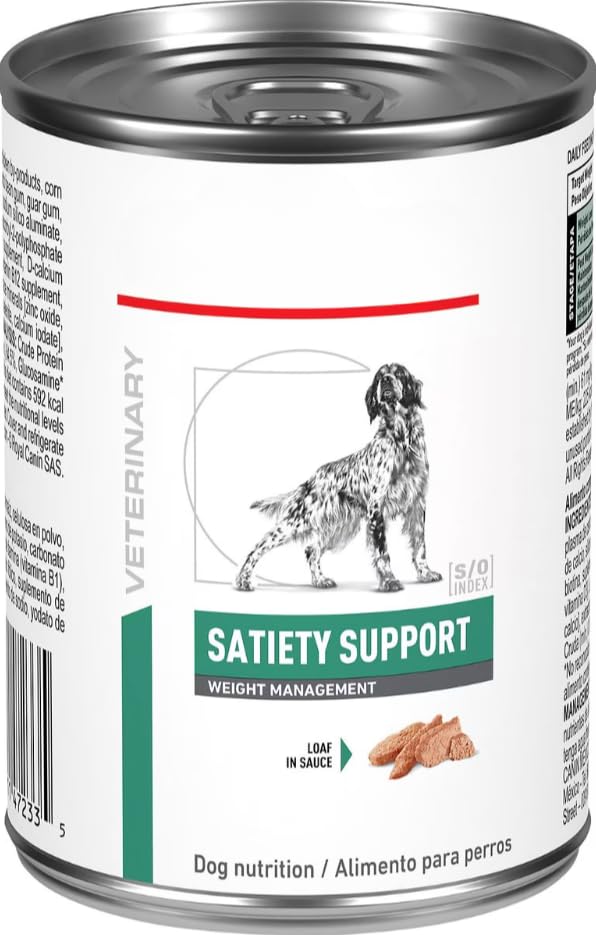 Satiety Support Weight Management Loaf in Sauce Canned Dog Food, 24/13.5 oz