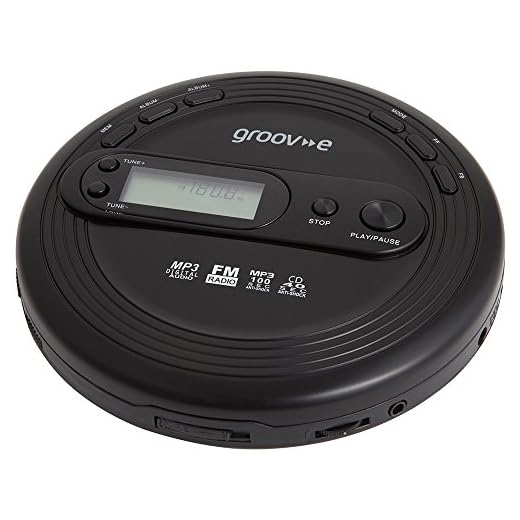 Groov-e Retro-Serie GVPS210 - Reproductor de CD con radio, reproducción de MP3 y auriculares