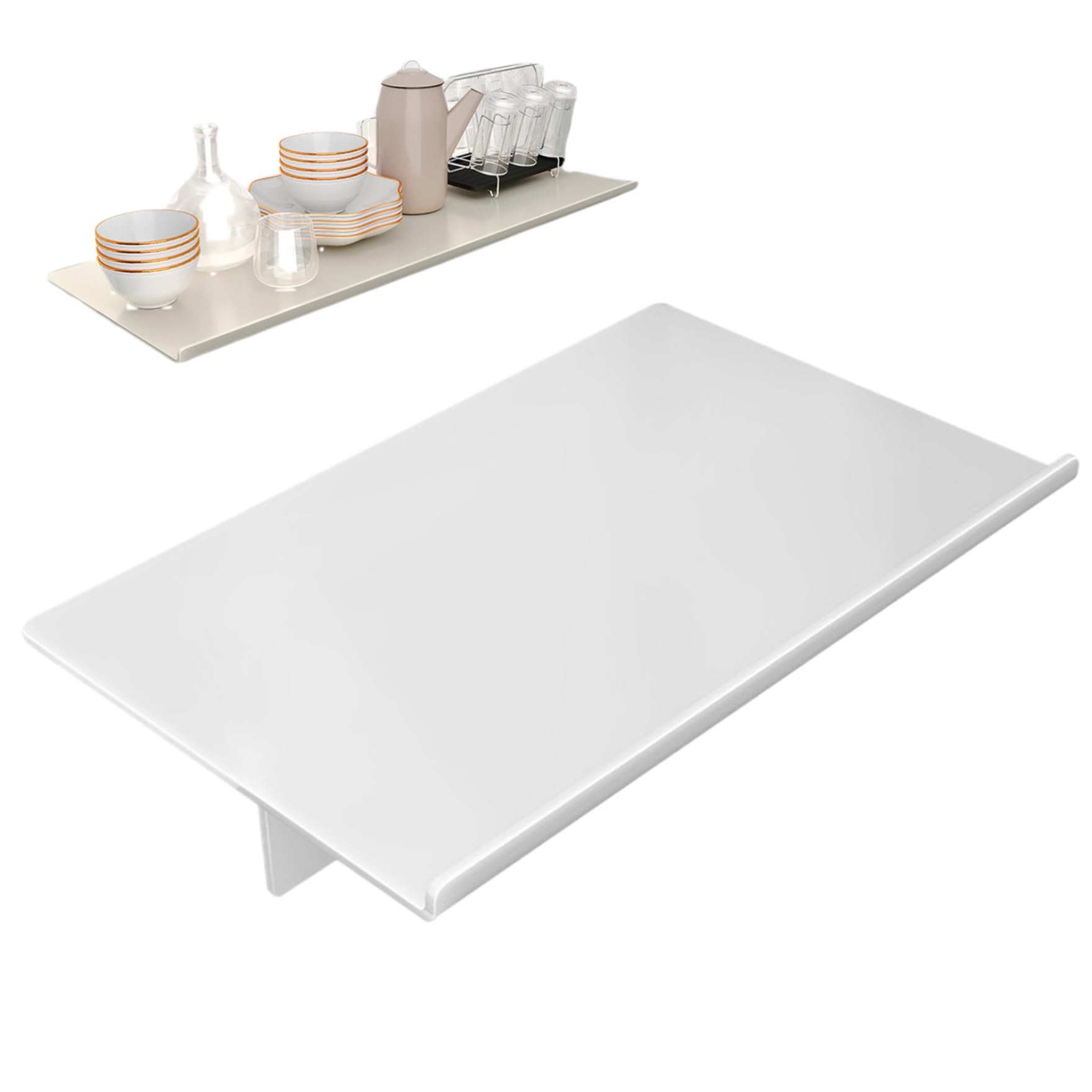 Vassoio Extension Per Davanzale - In Acciaio Carbonio | 40x20 Cm | Base Magnetica | Anti-ruggine | Per Piante E Oggetti - Foto 9