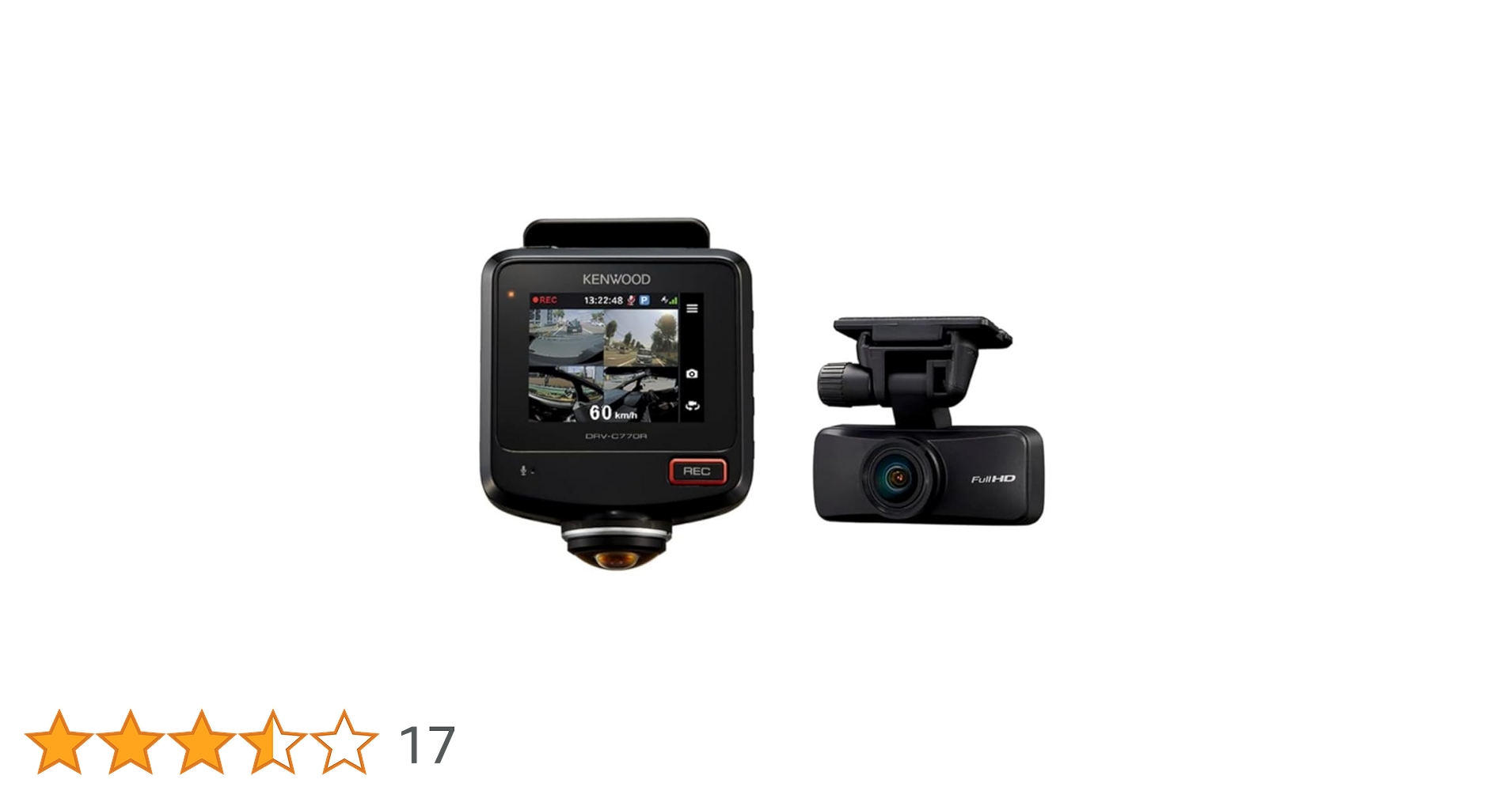 Amazon.co.jp: KENWOODケンウッドDRV-C770R水平360°全方位録画対応2