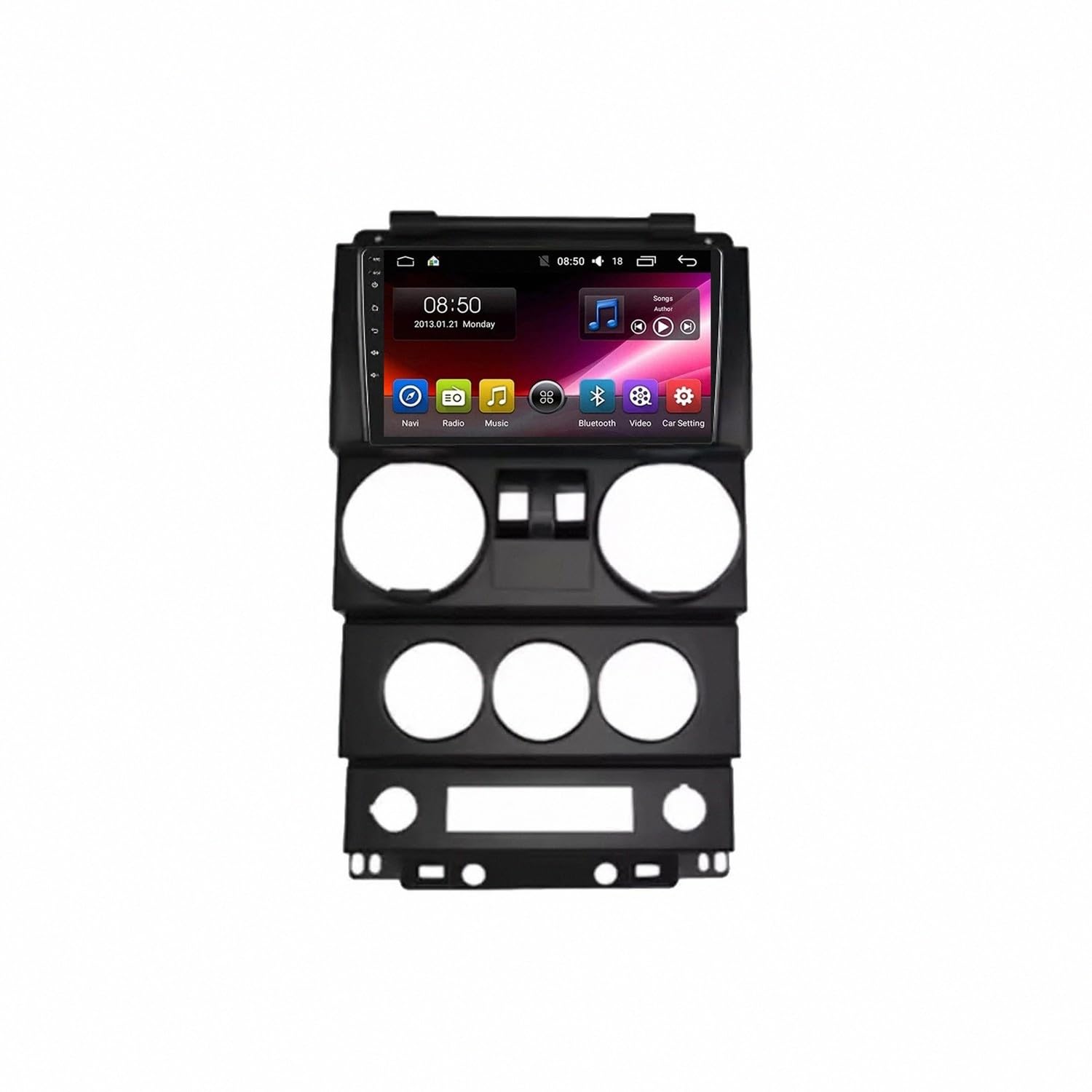 Radio coche 2 DIN con Android Auto y GPS para Jeep Wrangler 2009 8