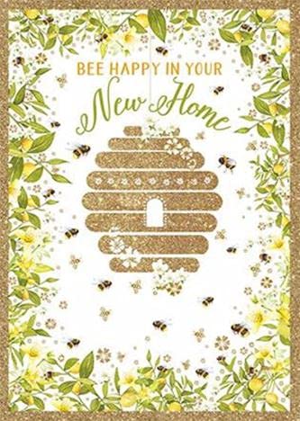 Nigel Quiney Grußkarte „Bee Happy In Your New Home“ – Glückwunschkarte Zum Einzug | 139 X 189 Mm