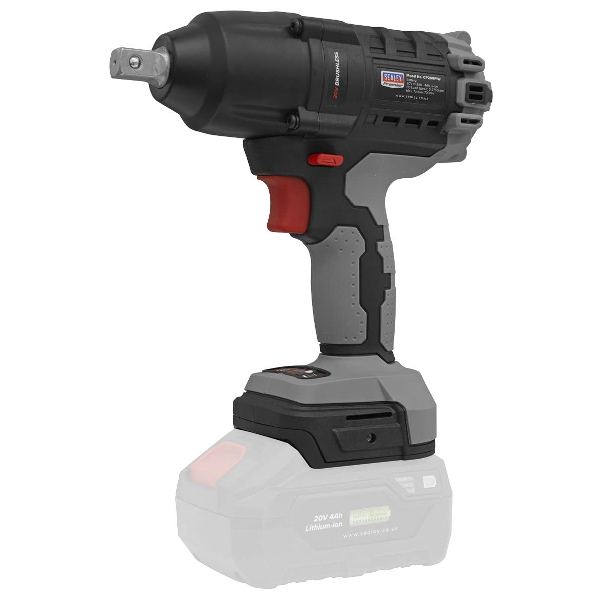 Brushless Impact Wrench 20V SV20 Series 1/2""Sq Drive - Body Only