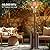 Propane Heater, 48,000 BTU Outdoor Heaters for Patio with Auto-off Safety Protection System, Double-Layer Stainless Steel with Wheels for Backyard, Deck, Garden, Porch