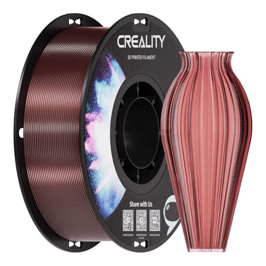 Creality PETG Filament 1.75, 3D Printer Filament, Excellent Toughness High Precision, Odorless Non-Toxic Moistureproof, 1kg(2.2lbs) Glossy 3D Printing Filament for 3D Printer (Transp-Red)